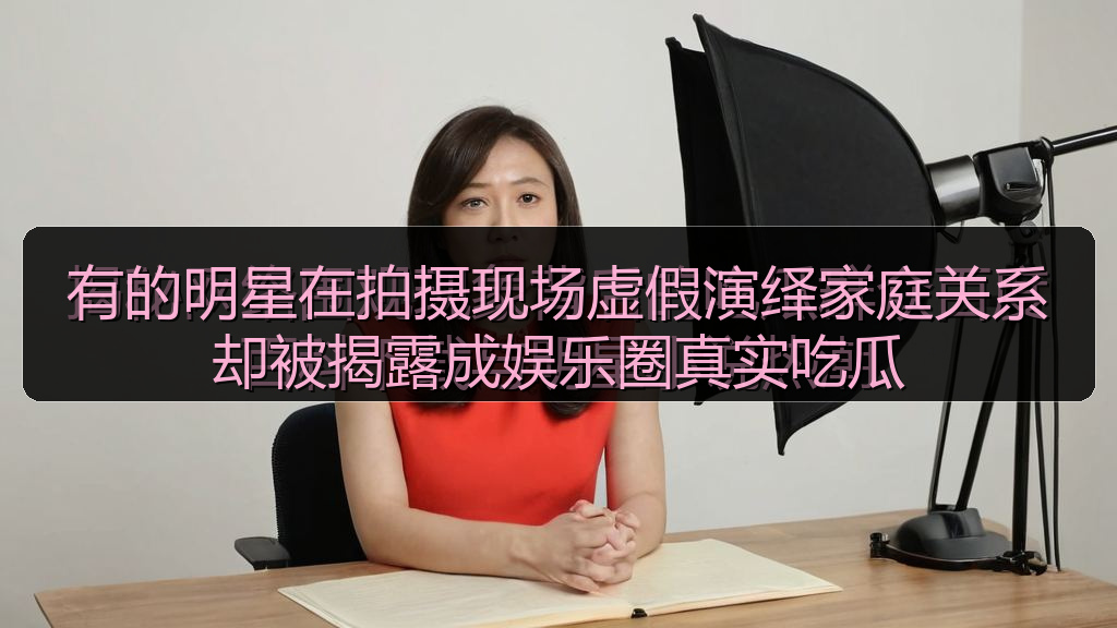 有的明星在拍摄现场虚假演绎家庭关系却被揭露成娱乐圈真实吃瓜