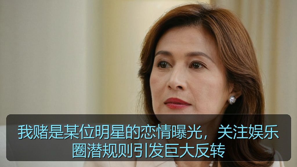 我赌是某位明星的恋情曝光，关注娱乐圈潜规则引发巨大反转